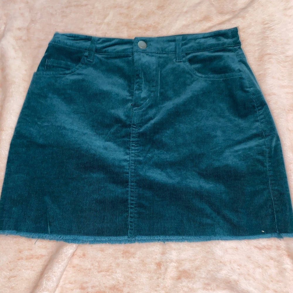 💗 3/$20 forever 21 green mini skirt